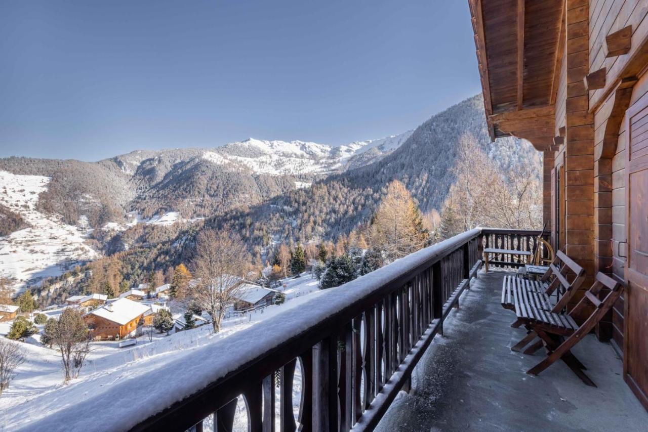Chalet Noisette Authentic Swiss Chalet Perfect For Families La Tzoumaz Kültér fotó
